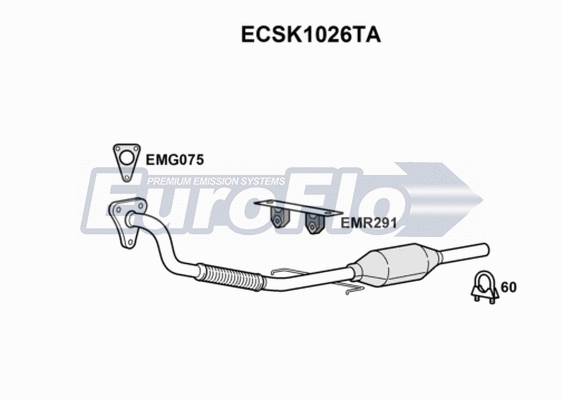 Catalytic Converter (ECSK1026TA)