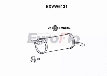 Rear Muffler (EXVW6131)