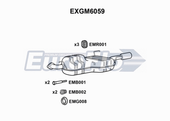 Rear Muffler (EXGM6059)