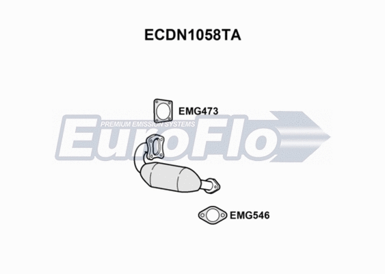 Catalytic Converter (ECDN1058TA)