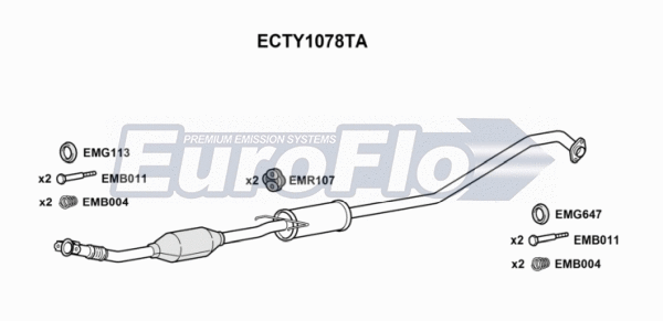 Catalytic Converter (ECTY1078TA)