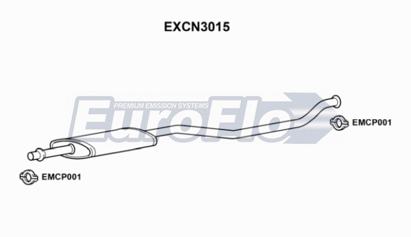Centre Muffler (EXCN3015)