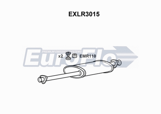 Centre Muffler (EXLR3015)