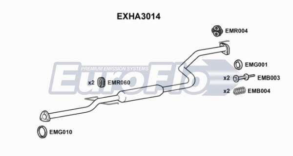 Centre Muffler (EXHA3014)