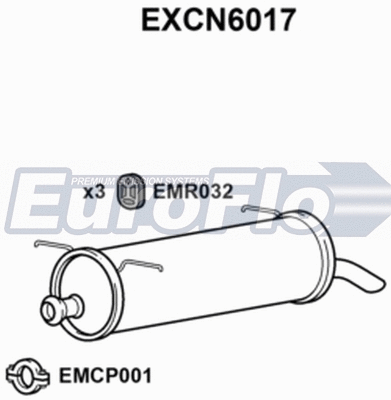 Rear Muffler (EXCN6017)