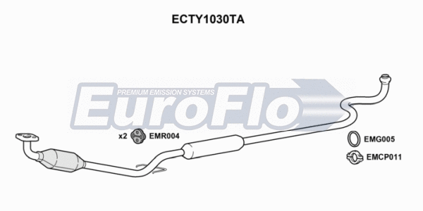 Catalytic Converter (ECTY1030TA)