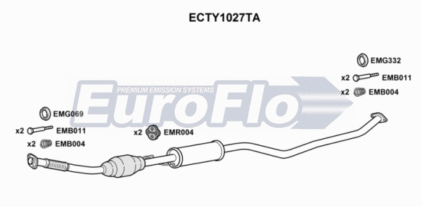 Catalytic Converter (ECTY1027TA)