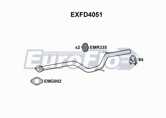 Exhaust Pipe (EXFD4051)