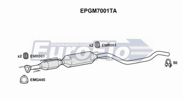 Soot/Particulate Filter, exhaust system (EPGM7001TA)