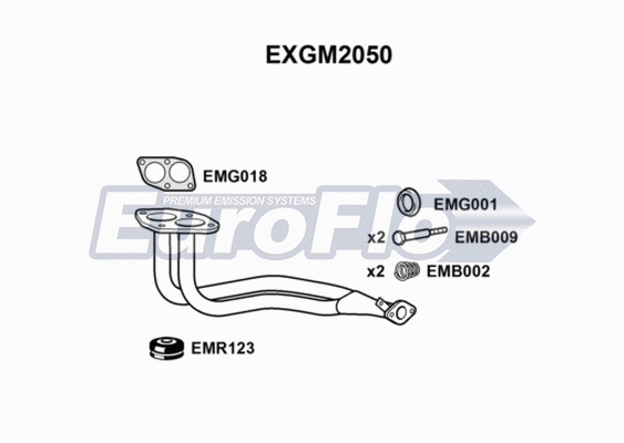 Exhaust Pipe (EXGM2050)