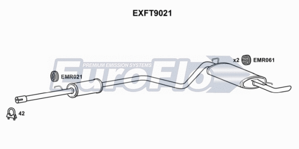 Centre/Rear Muffler (EXFT9021)