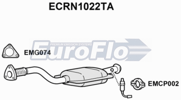 Catalytic Converter (ECRN1022TA)