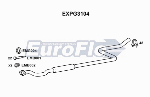 Centre Muffler (EXPG3104)