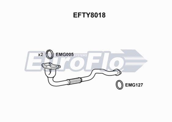 Exhaust Pipe (EFTY8018)