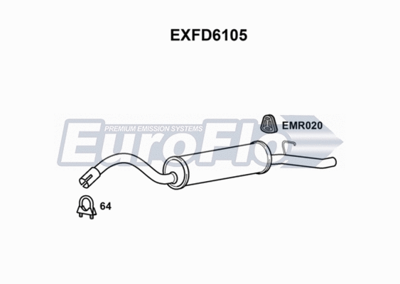 Rear Muffler (EXFD6105)