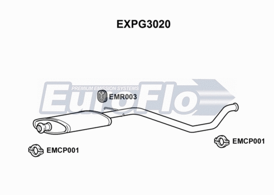 Centre Muffler (EXPG3020)