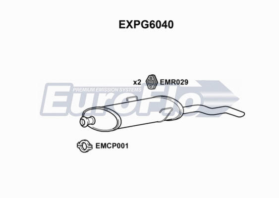Rear Muffler (EXPG6040)
