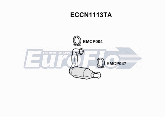 Catalytic Converter (ECCN1113TA)