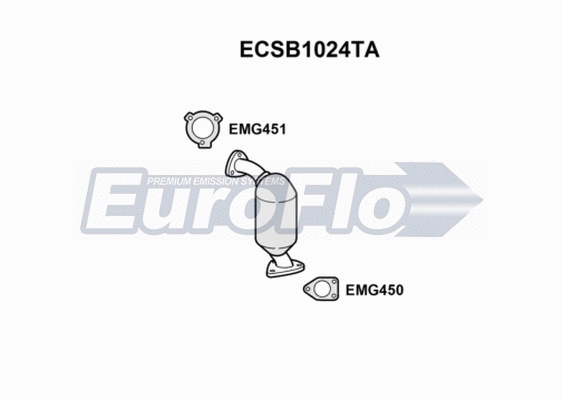 Catalytic Converter (ECSB1024TA)
