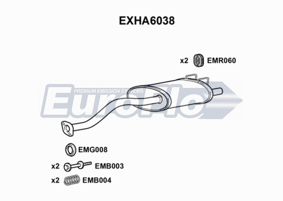 Rear Muffler (EXHA6038)