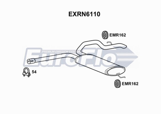 Rear Muffler (EXRN6110)
