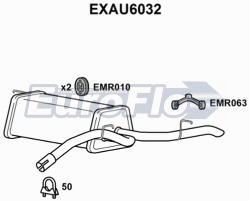 Rear Muffler (EXAU6032)