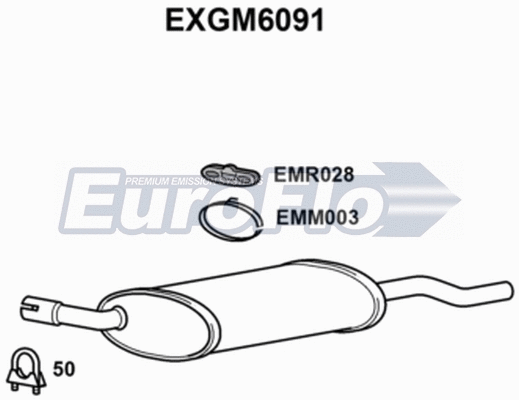 Rear Muffler (EXGM6091)