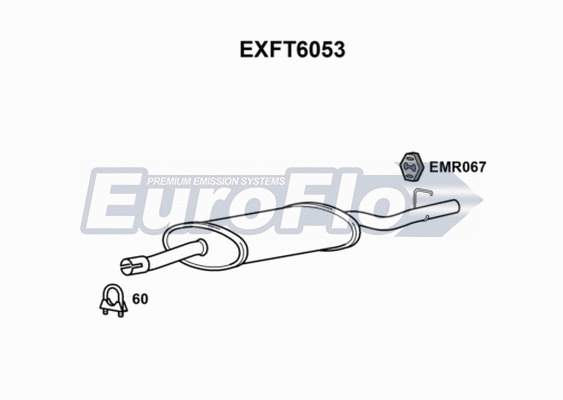 Rear Muffler (EXFT6053)