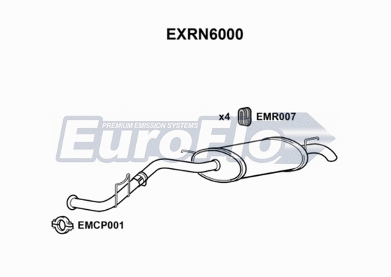 Rear Muffler (EXRN6000)