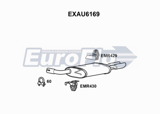 Rear Muffler (EXAU6169)