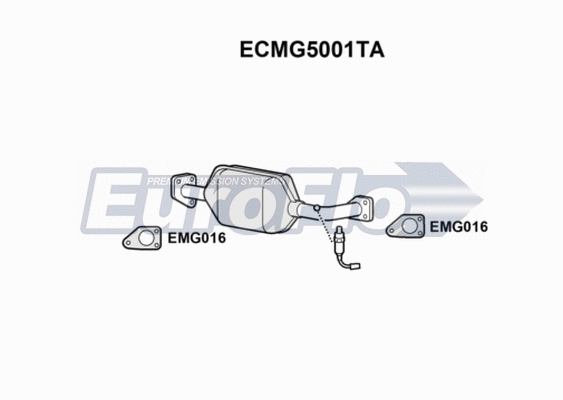 Catalytic Converter (ECMG5001TA)
