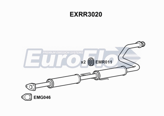 Centre Muffler (EXRR3020)