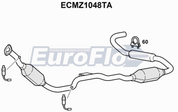 Catalytic Converter (ECMZ1048TA)