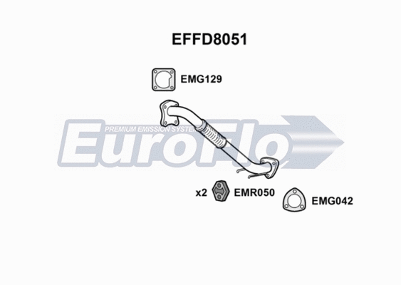 Exhaust Pipe (EFFD8051)