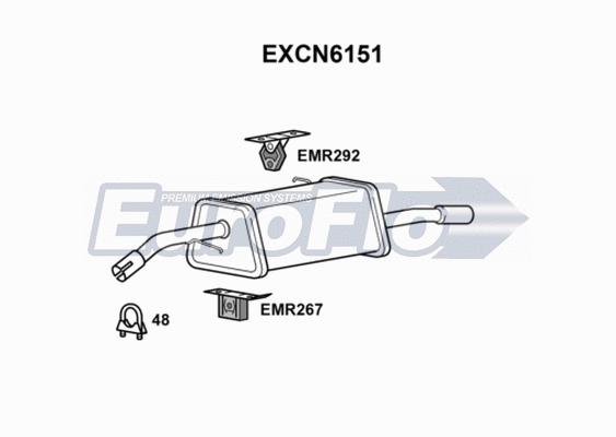 Rear Muffler (EXCN6151)