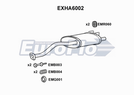 Rear Muffler (EXHA6002)
