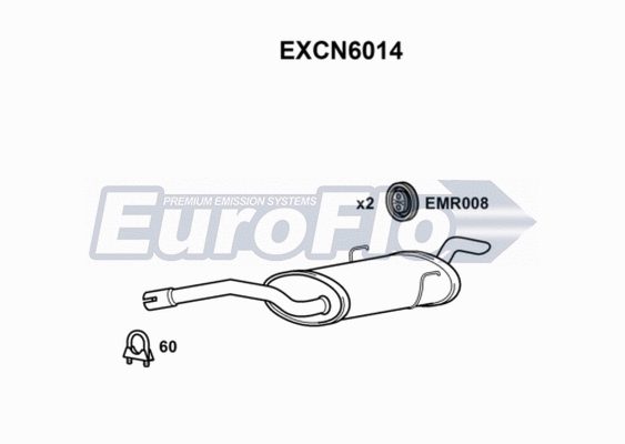 Rear Muffler (EXCN6014)