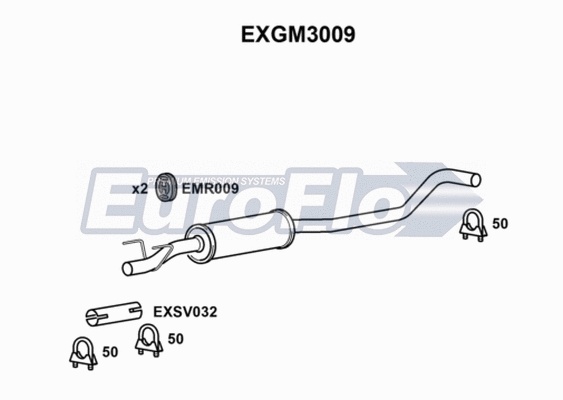 Centre Muffler (EXGM3009)