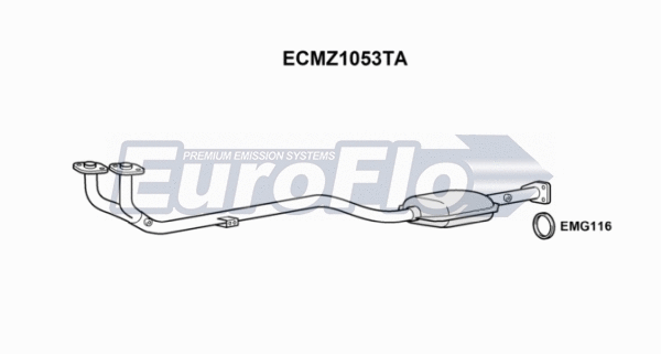 Catalytic Converter (ECMZ1053TA)