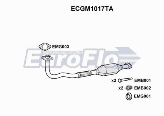 Catalytic Converter (ECGM1017TA)