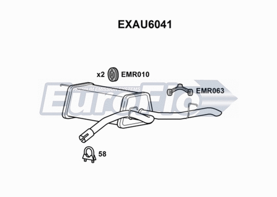 Rear Muffler (EXAU6041)