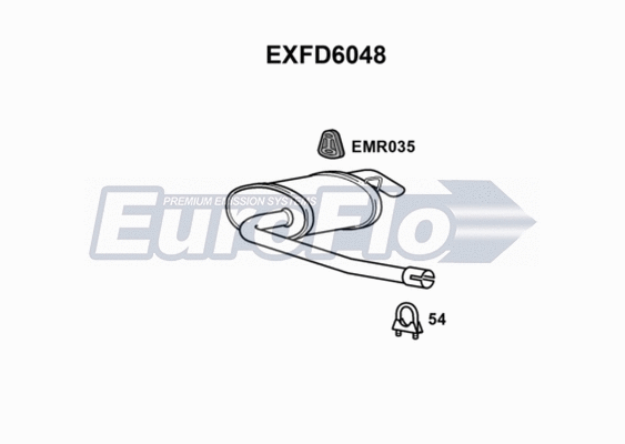 Rear Muffler (EXFD6048)