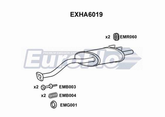Rear Muffler (EXHA6019)