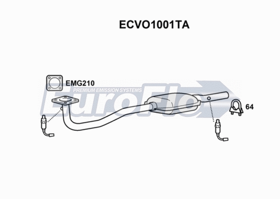 Catalytic Converter (ECVO1001TA)