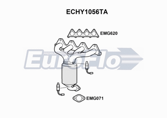 Catalytic Converter (ECHY1056TA)