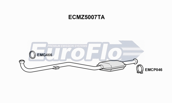 Catalytic Converter (ECMZ5007TA)