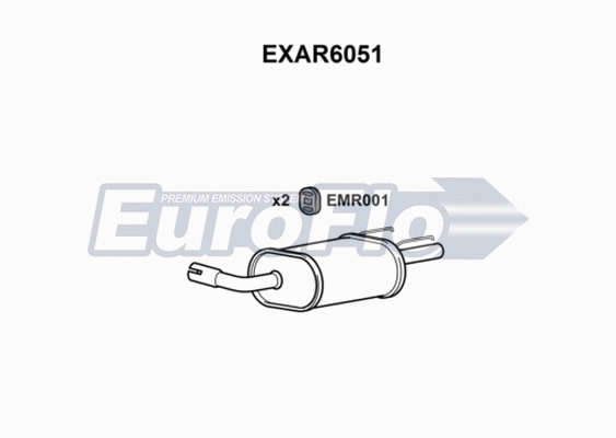 Rear Muffler (EXAR6051)