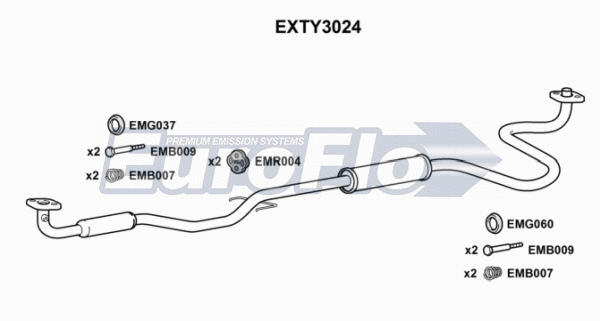 Centre Muffler (EXTY3024)