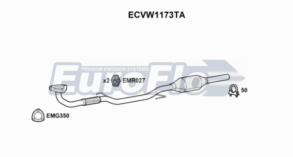 Catalytic Converter (ECVW1173TA)
