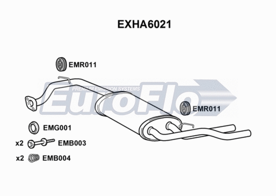 Rear Muffler (EXHA6021)